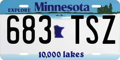 MN license plate 683TSZ