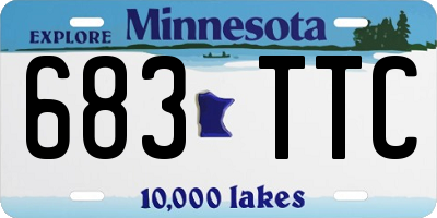MN license plate 683TTC