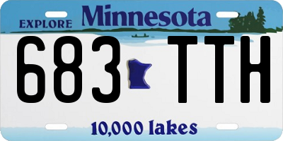 MN license plate 683TTH