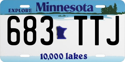 MN license plate 683TTJ
