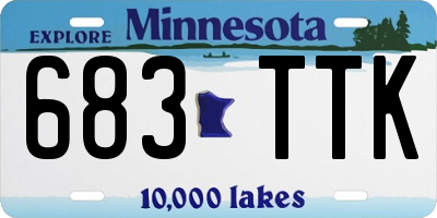 MN license plate 683TTK