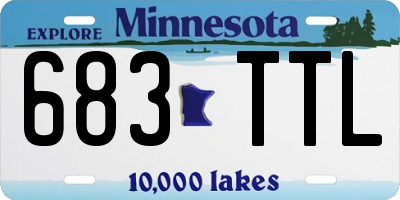 MN license plate 683TTL