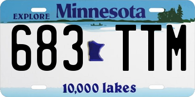 MN license plate 683TTM