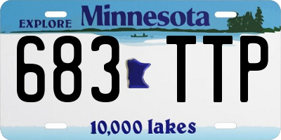 MN license plate 683TTP