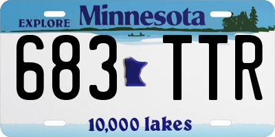 MN license plate 683TTR
