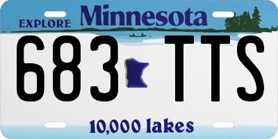 MN license plate 683TTS