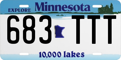 MN license plate 683TTT