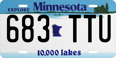 MN license plate 683TTU