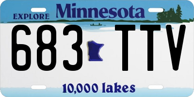 MN license plate 683TTV