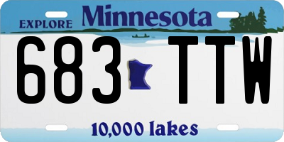 MN license plate 683TTW