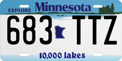 MN license plate 683TTZ