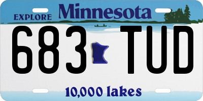 MN license plate 683TUD