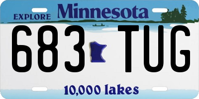 MN license plate 683TUG