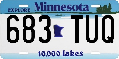MN license plate 683TUQ