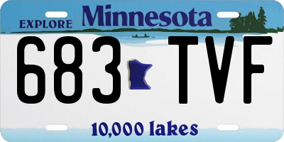 MN license plate 683TVF