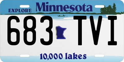 MN license plate 683TVI