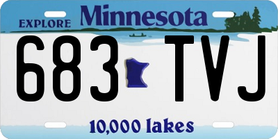 MN license plate 683TVJ