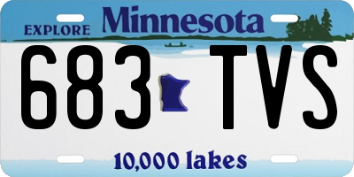 MN license plate 683TVS