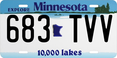 MN license plate 683TVV