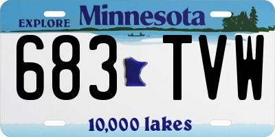 MN license plate 683TVW