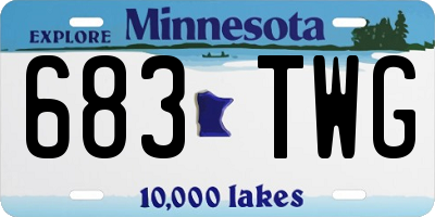 MN license plate 683TWG