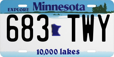 MN license plate 683TWY
