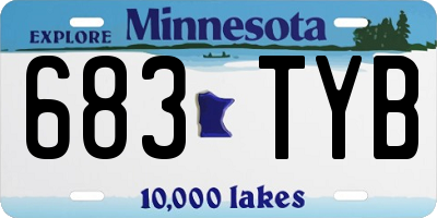 MN license plate 683TYB