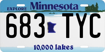 MN license plate 683TYC