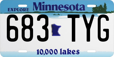 MN license plate 683TYG
