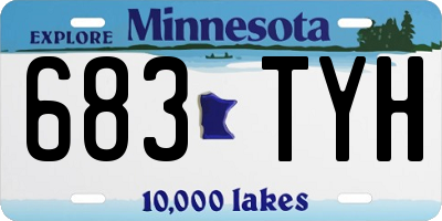 MN license plate 683TYH