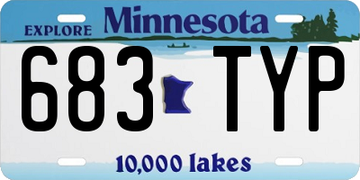MN license plate 683TYP