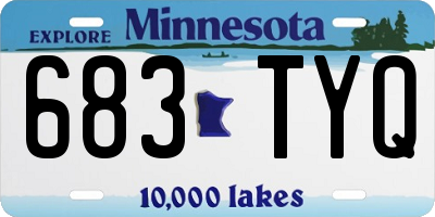MN license plate 683TYQ