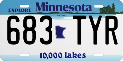 MN license plate 683TYR