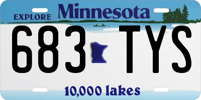 MN license plate 683TYS