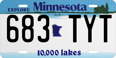 MN license plate 683TYT