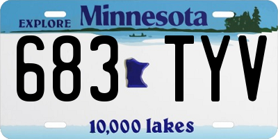 MN license plate 683TYV