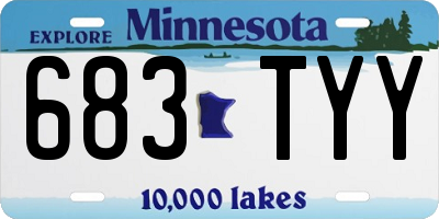 MN license plate 683TYY