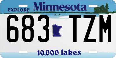 MN license plate 683TZM