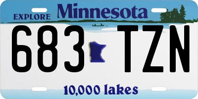MN license plate 683TZN