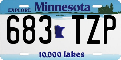 MN license plate 683TZP