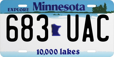 MN license plate 683UAC