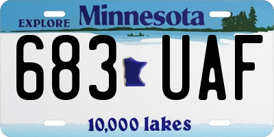 MN license plate 683UAF