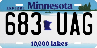MN license plate 683UAG