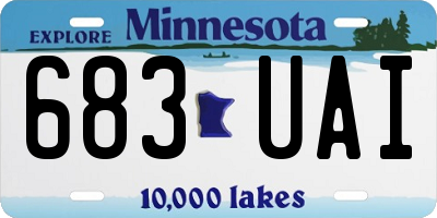 MN license plate 683UAI