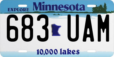MN license plate 683UAM