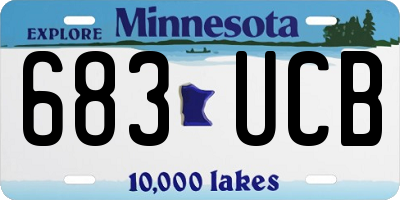 MN license plate 683UCB