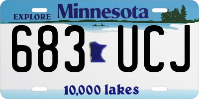 MN license plate 683UCJ