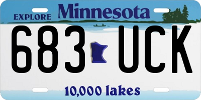 MN license plate 683UCK