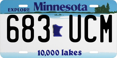 MN license plate 683UCM