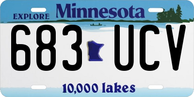 MN license plate 683UCV